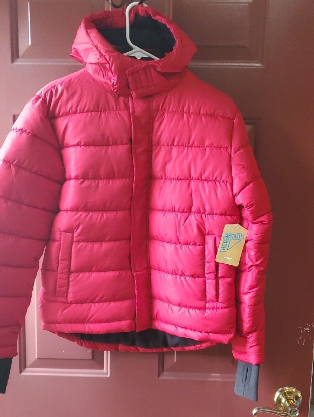 Thereabouts Kids Red Puffer Jacket - Youth NWT L - Picture 9 of 11